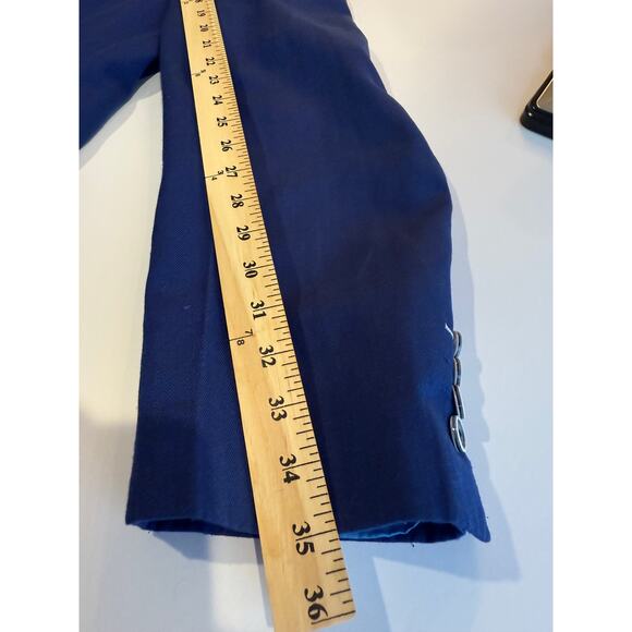 Paisley & Gray Cobalt Blue Linen Slim Suit 54R/40x32 Tropical Lining - Picture 15 of 16